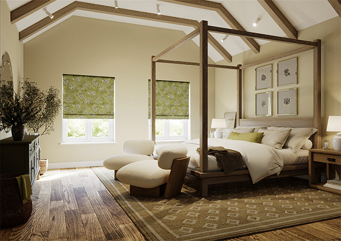 Finch Toile, Willow - Roman Blind - Image 7